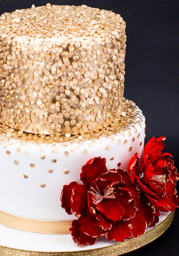 Gold Micro Wedding Cake